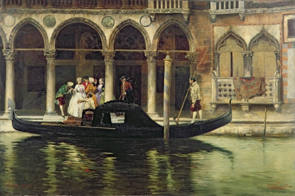 Detail of The Departures, 1890 by Cesare Vianello