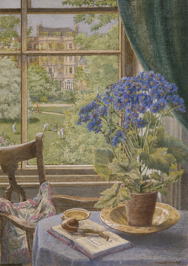 Detail of Ladbroke Square from my Studio by Francis Donkin Bedford