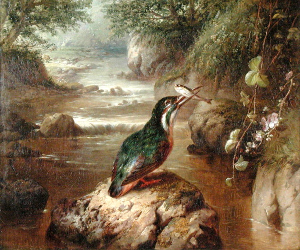 Detail of The Haunt of the Kingfisher by John Wainwright