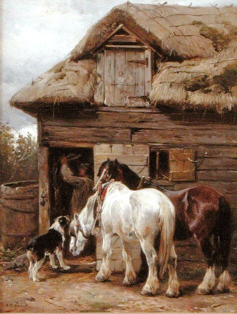 Detail of After Work by John Sargent Noble