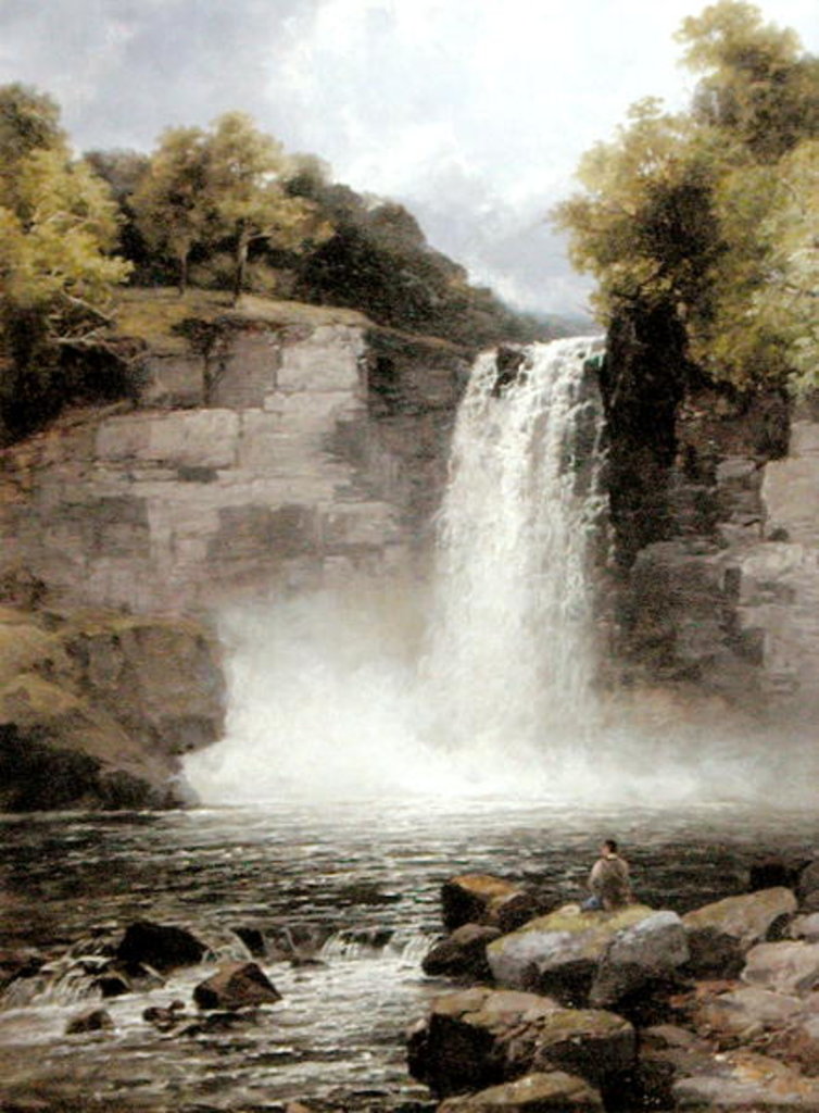 Detail of Ruthven Falls, North Wales by John Brandon Smith