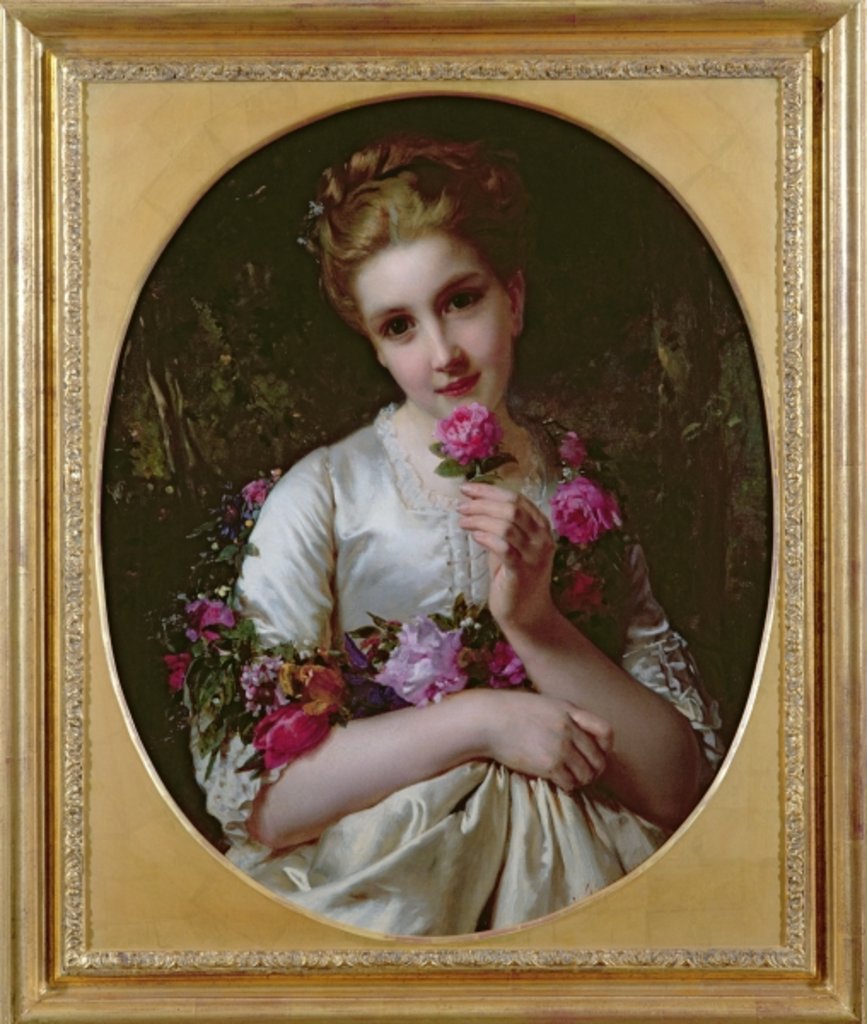 Detail of Flora, 1872 by Heinrich Wilhelm Schlesinger