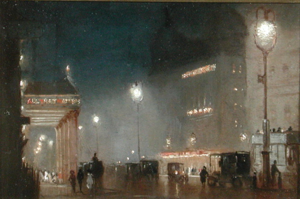 Detail of The Haymarket, London, c1910 by George Hyde Pownall