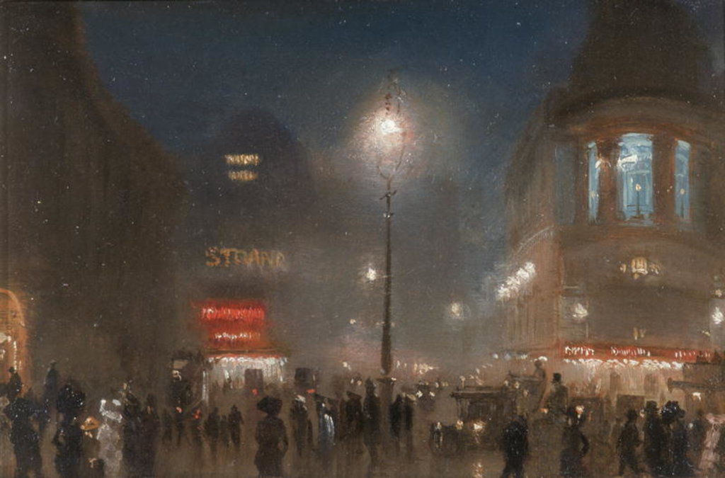 Detail of London Theatreland, c.1910 by George Hyde Pownall