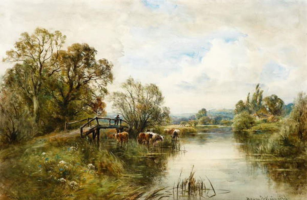 Detail of On the Thames at Pangbourne by Henry John Kinnaird