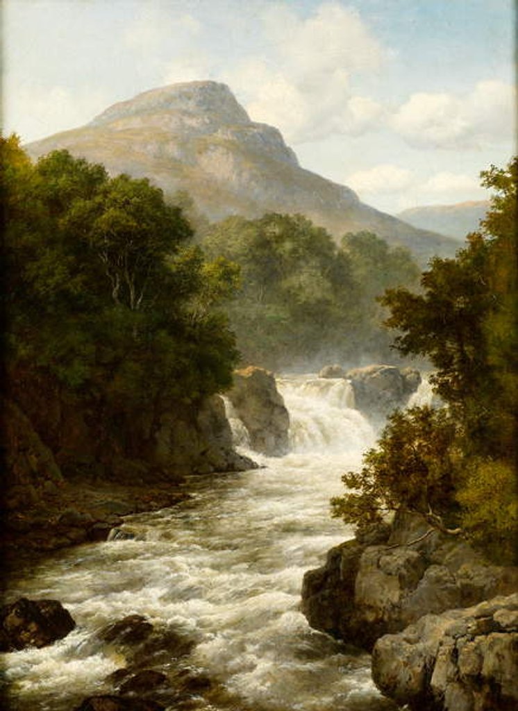 Detail of Highland Falls, Scotland by John Brandon Smith