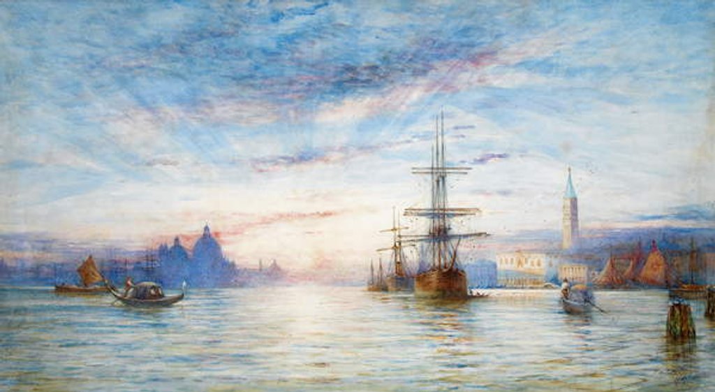 Detail of Sunset over the Venetian Lagoon by Hale Sanders