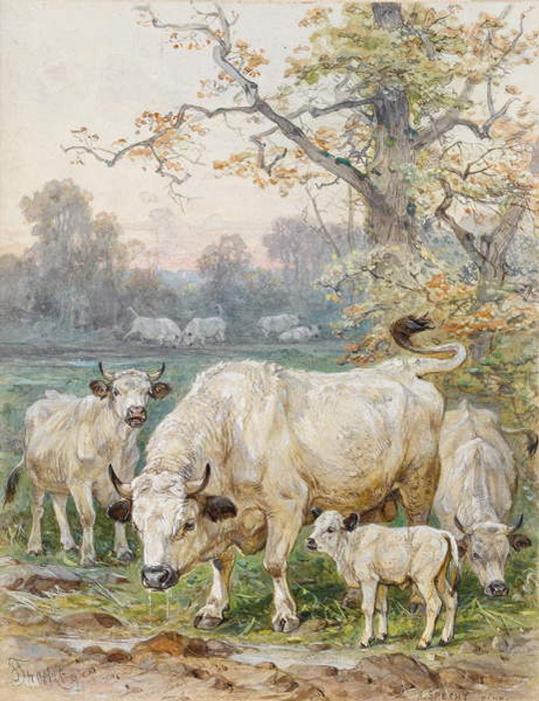 Detail of Park Cattle by August Specht