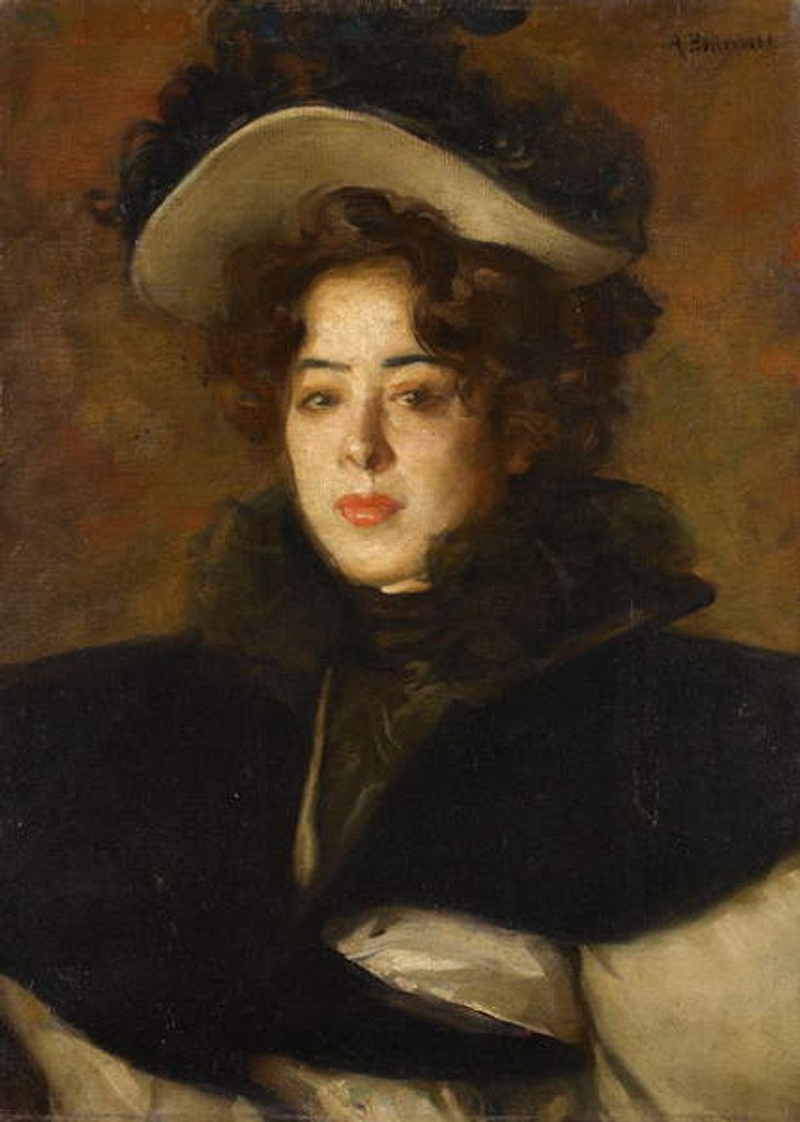 Detail of Portrait of Nana by Albert de Belleroche