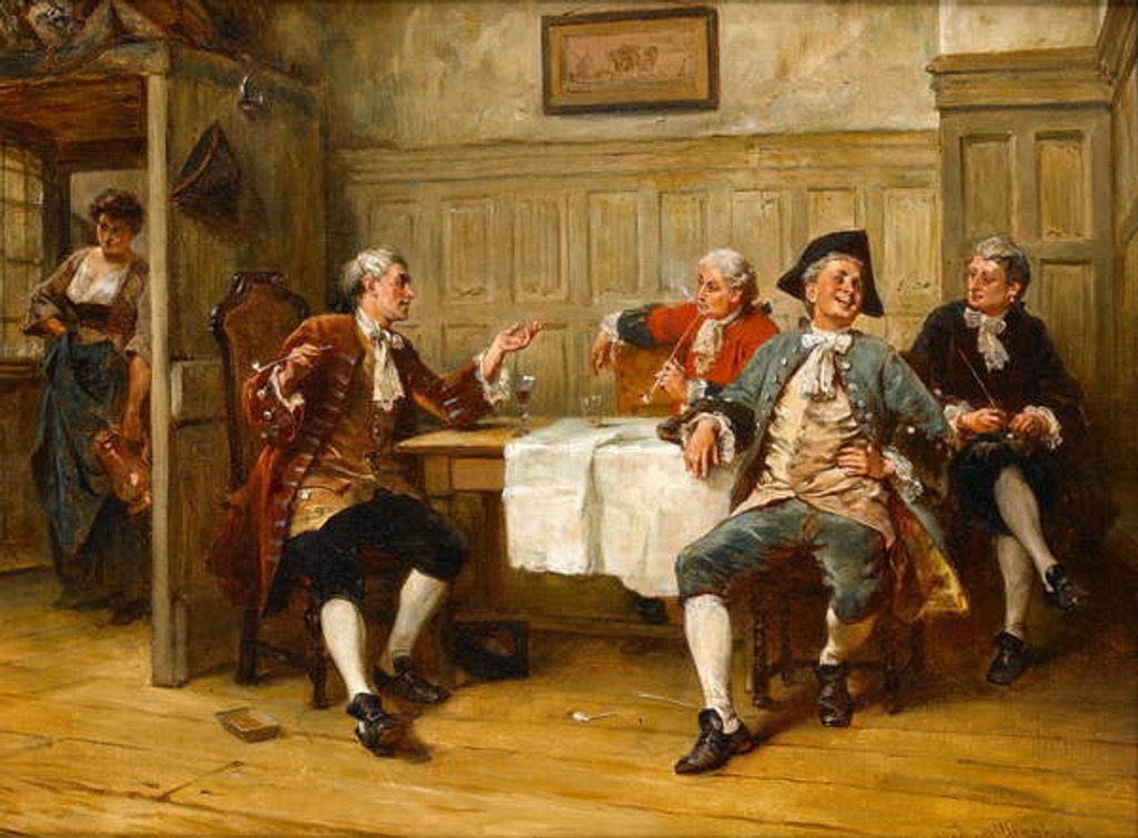 Detail of A Joke between Friends by Robert Alexander Hillingford