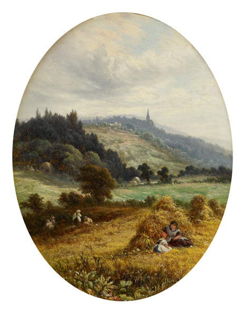 Detail of Harvest Time at Earlswood, near Redhill, Surrey by Walter Williams