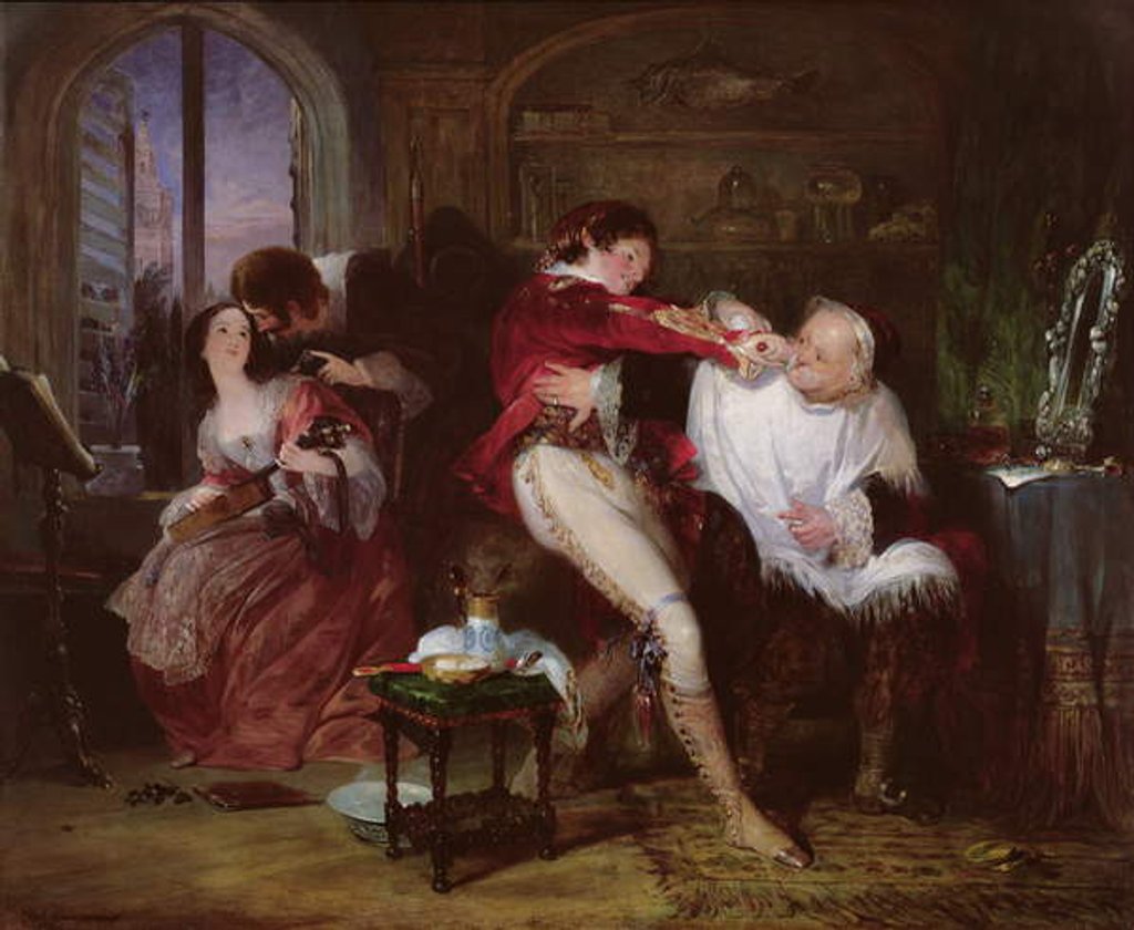 Detail of In the House of Dr. Bartolo' by Francis Phillip Stephanoff