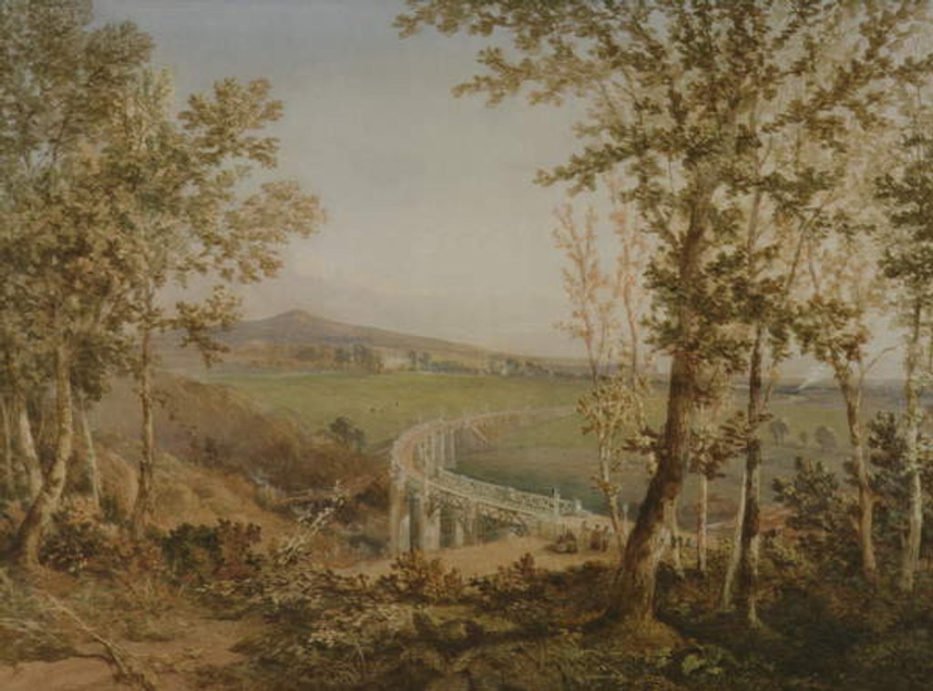 Detail of A View of the Same Railway Viaduct Seen from Above, c.1849 by F. S. Cook