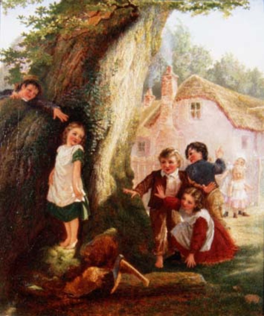 Detail of Hide and Go Seek, 1869 by Samuel McCloy