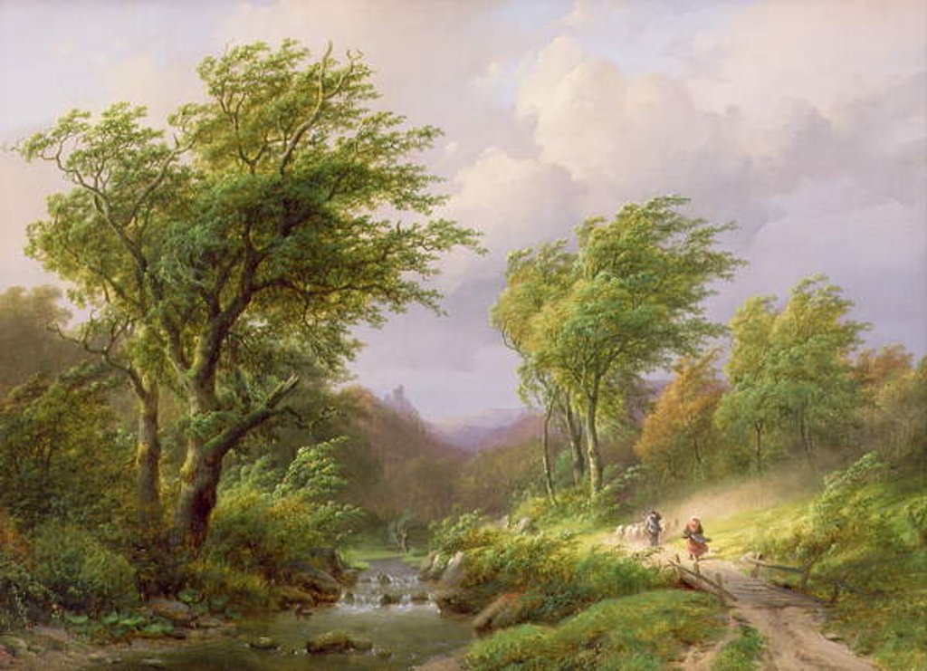 Detail of A Summer's Day Breeze by Johann Bernard Klombeck