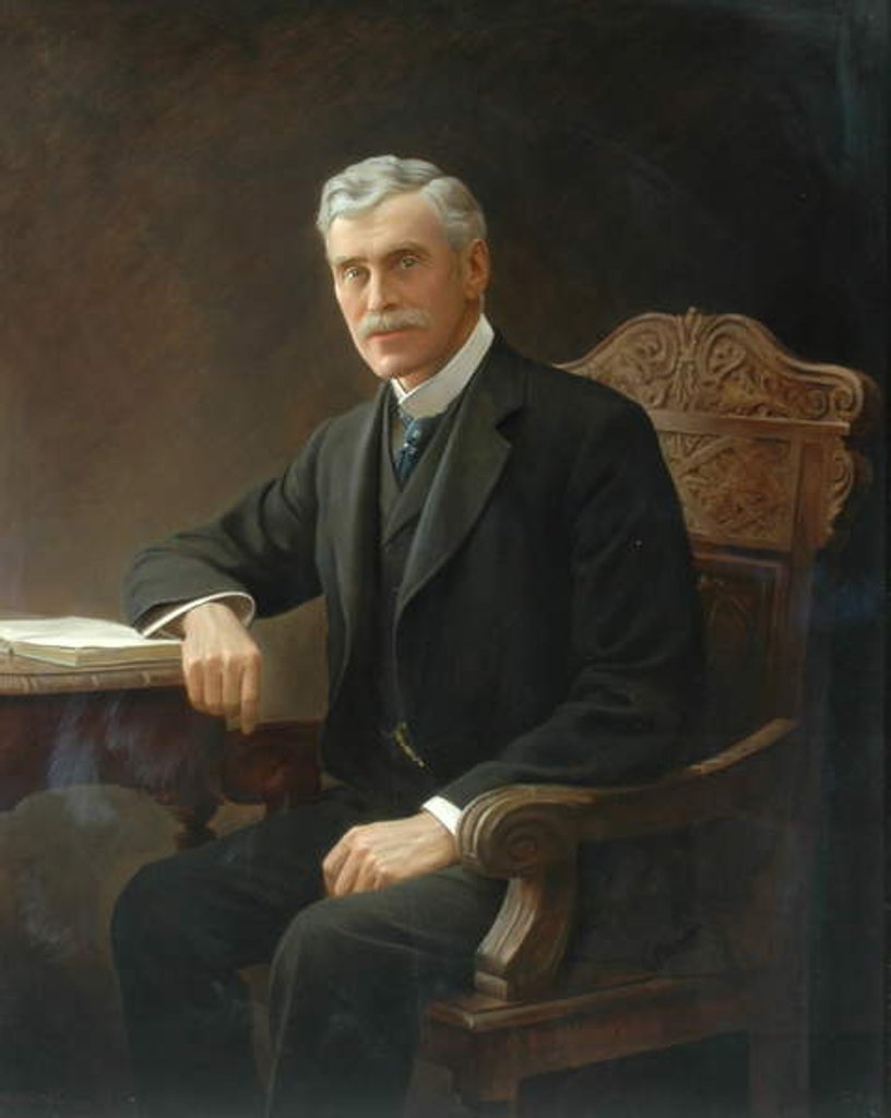 Detail of Henry Ayrton by Ernest Leopold Sichel