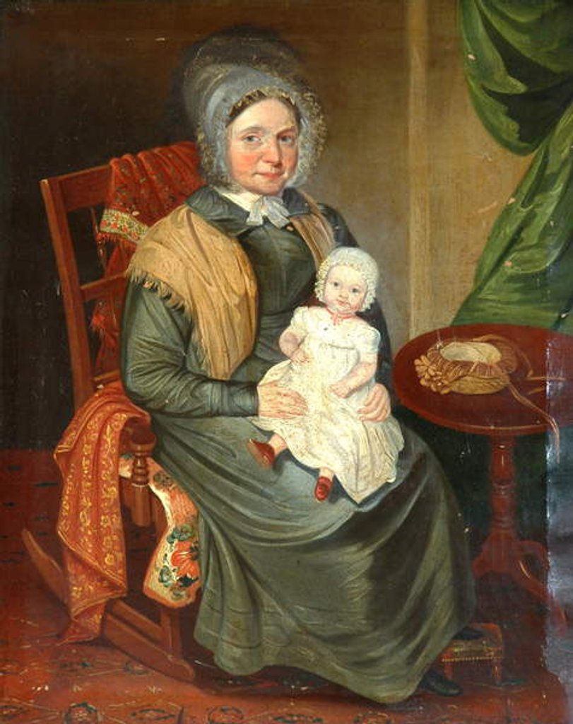 Detail of Sarah Barrett with a Child by English School