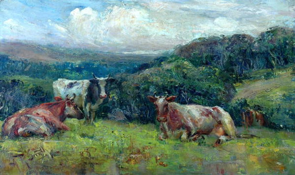 Detail of Cattle by Arthur Reginald Smith