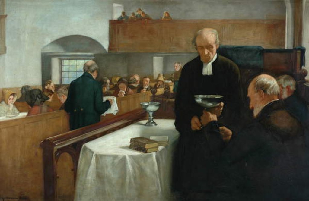 Detail of A Scottish Sacrament by Henry John Dobson