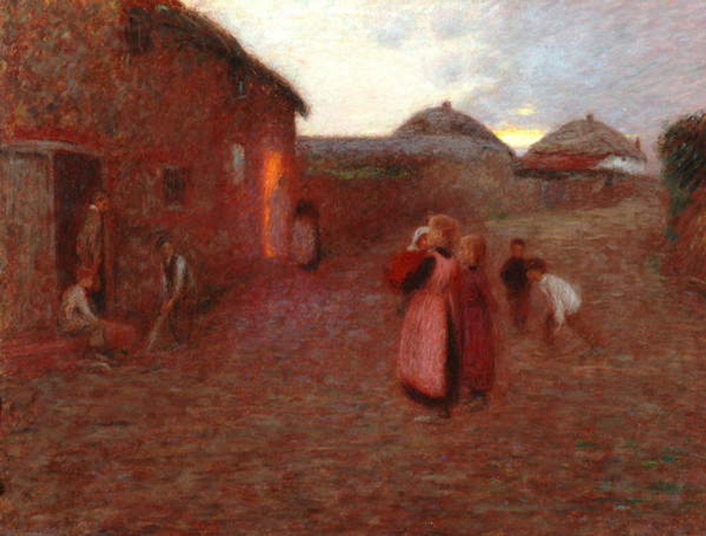 Detail of A Village Street by William Edward Stott