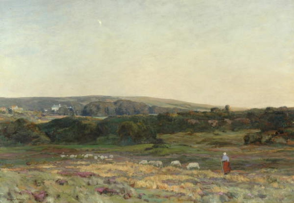 Detail of Evening Twilight, Studland, Dorset, 1904 by Herbert Hughes-Stanton