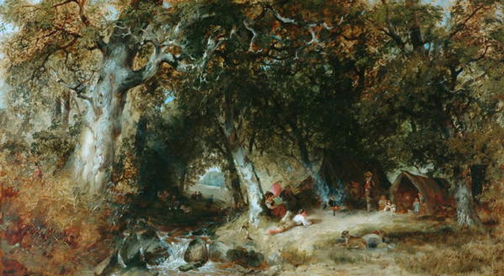 Detail of Gipsy Encampment by Henry Jutsum