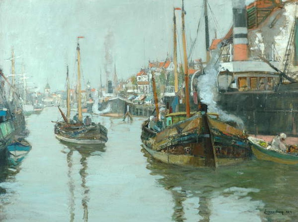 Detail of A Dutch Canal by James Kay