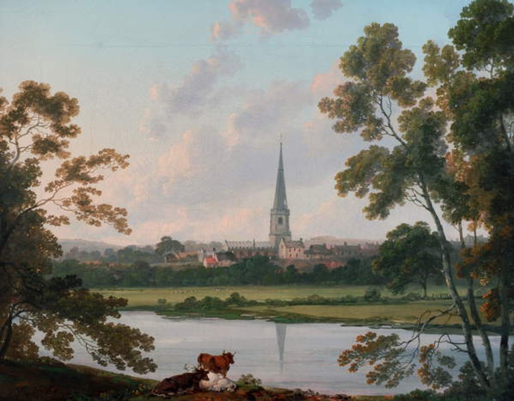 Detail of View of Masham and the River Ure at Masham, 1816 by Julius Caesar Ibbetson