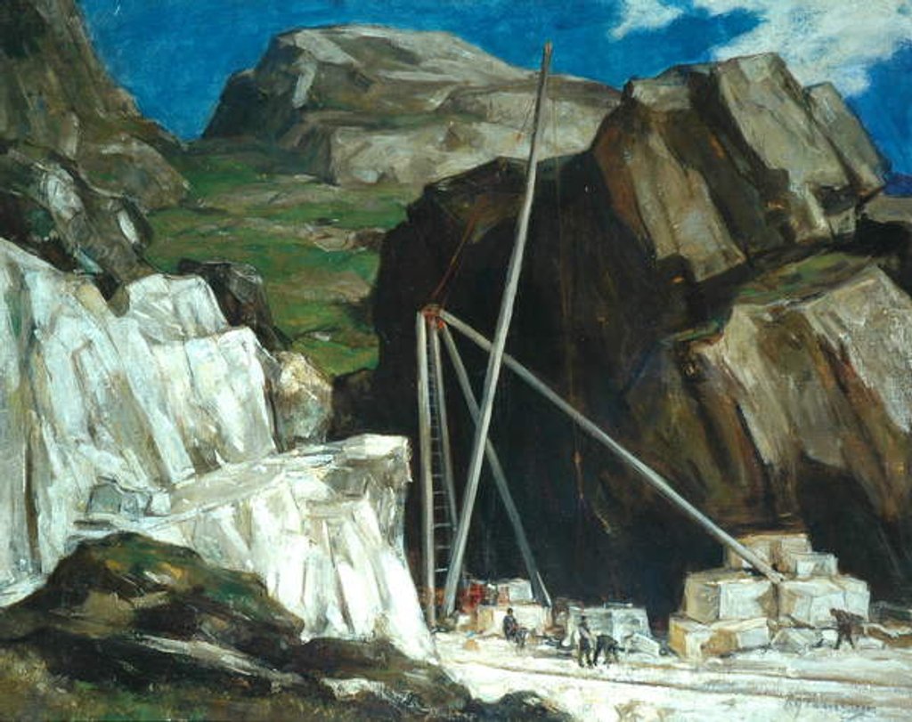 Detail of The Marble Quarry, Iona by David Young Cameron