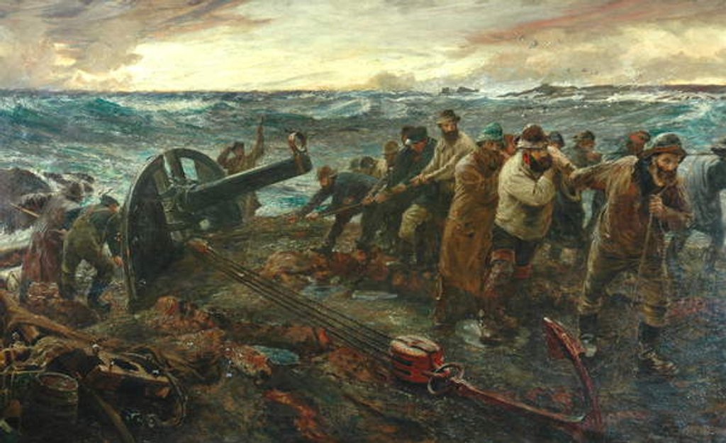 Detail of The Wreckage, 1898--1901 by Charles Napier Hemy