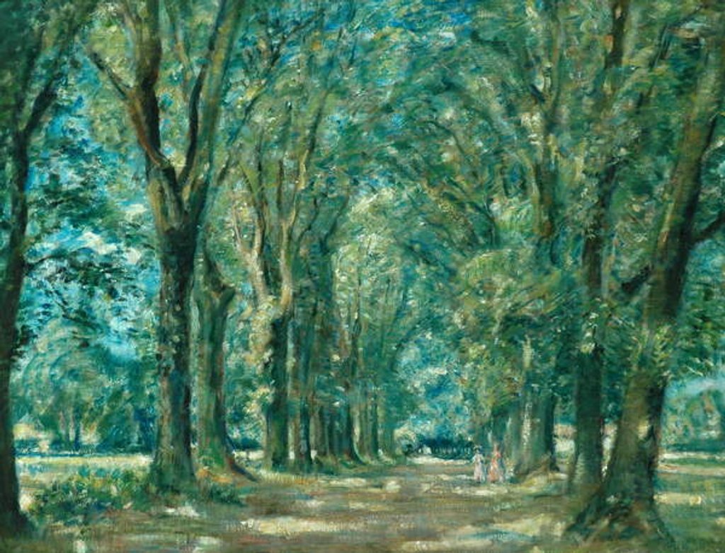 Detail of The Avenue, Woodbridge, 1920 by David Muirhead