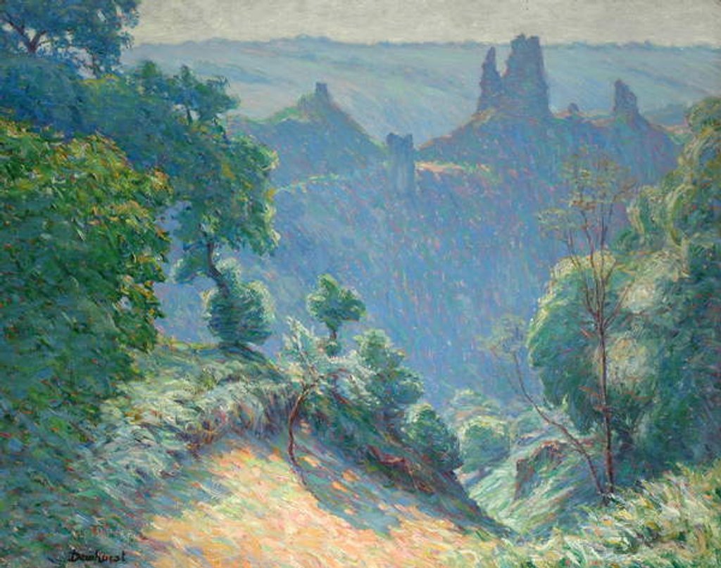 Detail of An Ancient Stronghold in France by Wynford Dewhurst