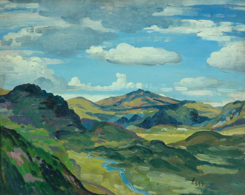 Detail of Landscape, c.1919 by Derwent Lees