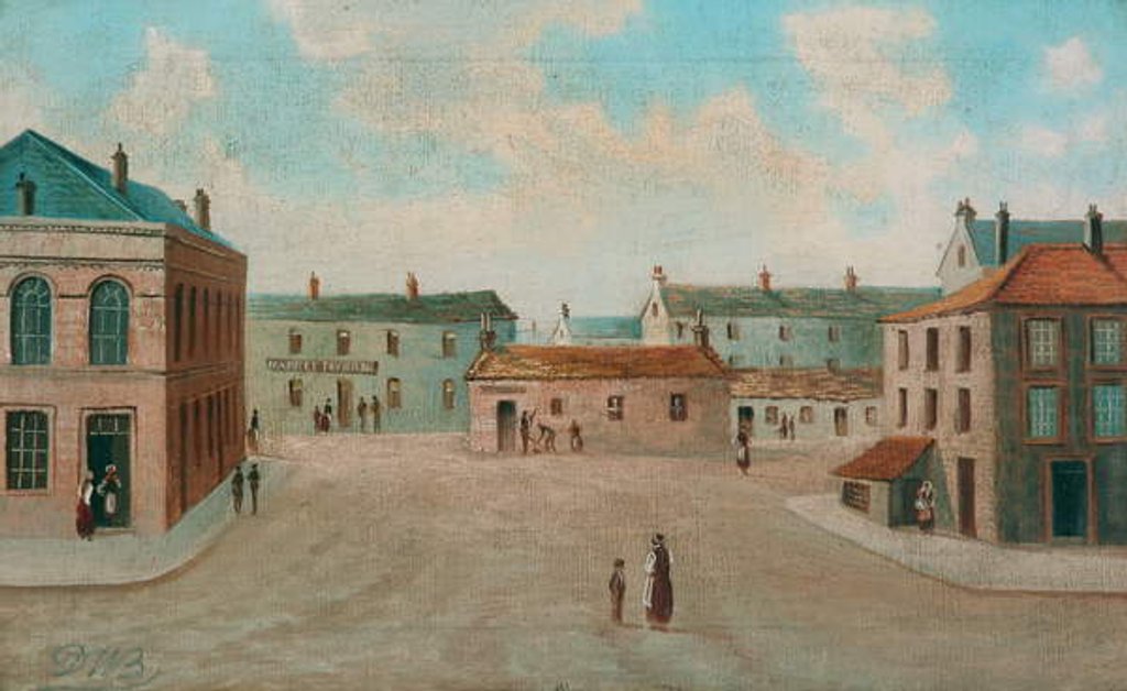 Detail of Butter Market and Market Tavern by English School