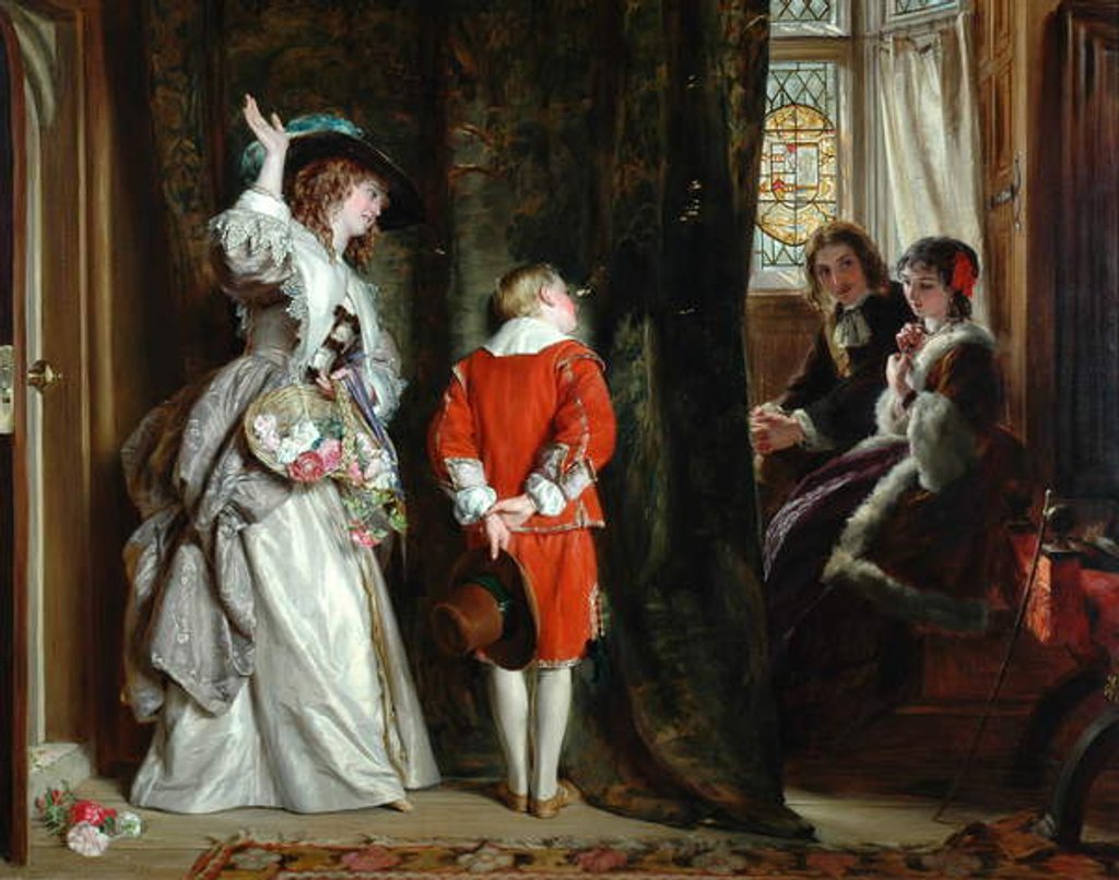 Detail of Pay for Peeping, 1872 by John Callcott Horsley