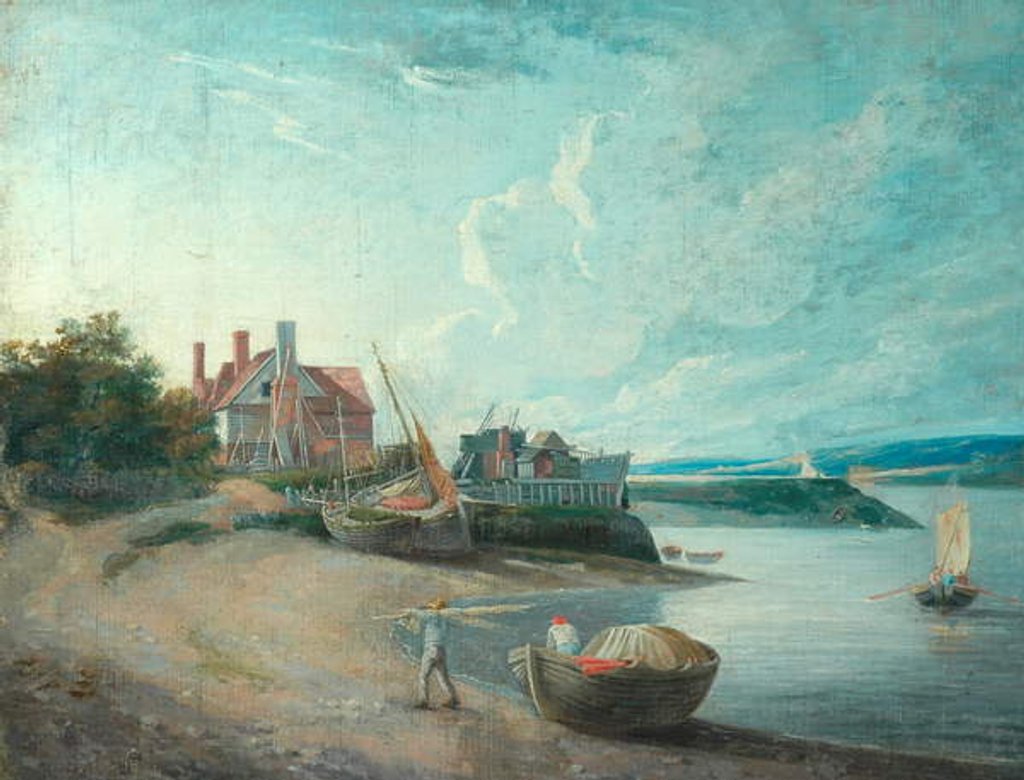 Detail of River Scene with Boats, 1815 by Augustus Wall Callcott