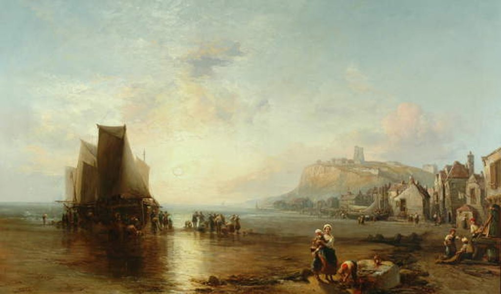 Detail of Old Folkestone, 1866 by James Webb