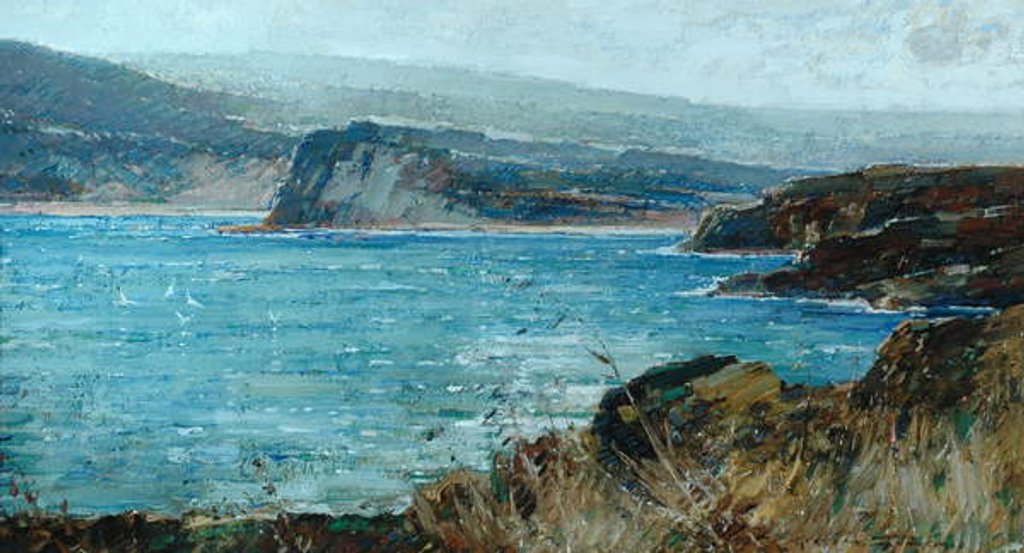 Detail of Cliffs above Robin Hood's Bay by Kershaw Schofield