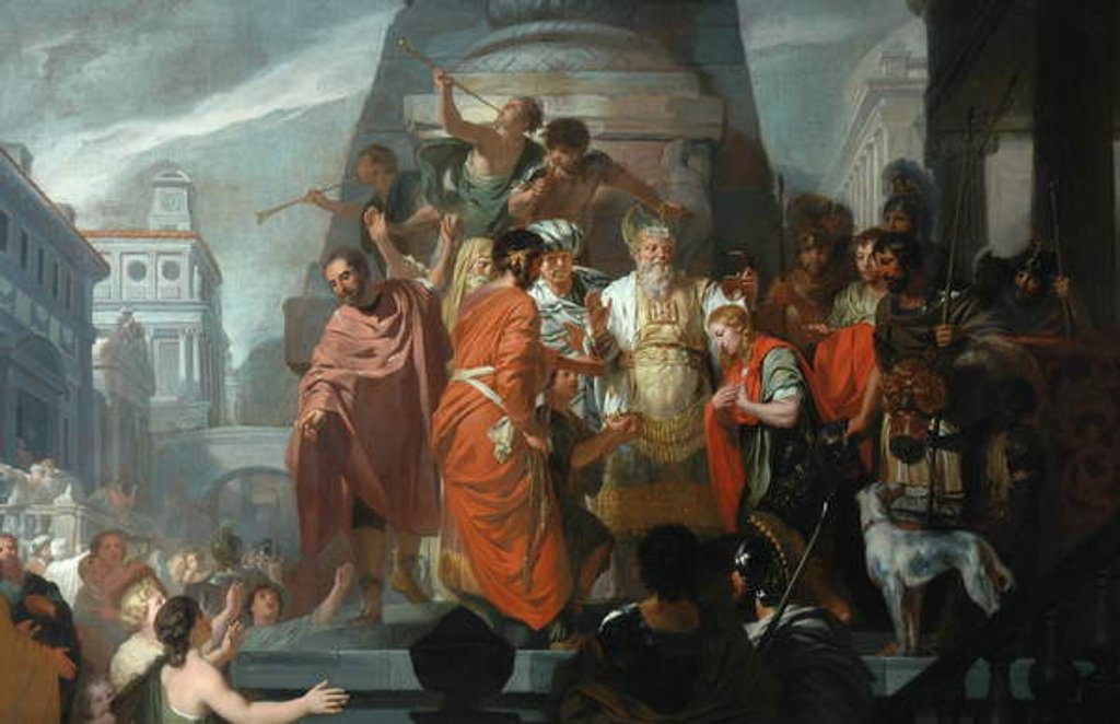 Detail of Anointing of David by Carl Thiel