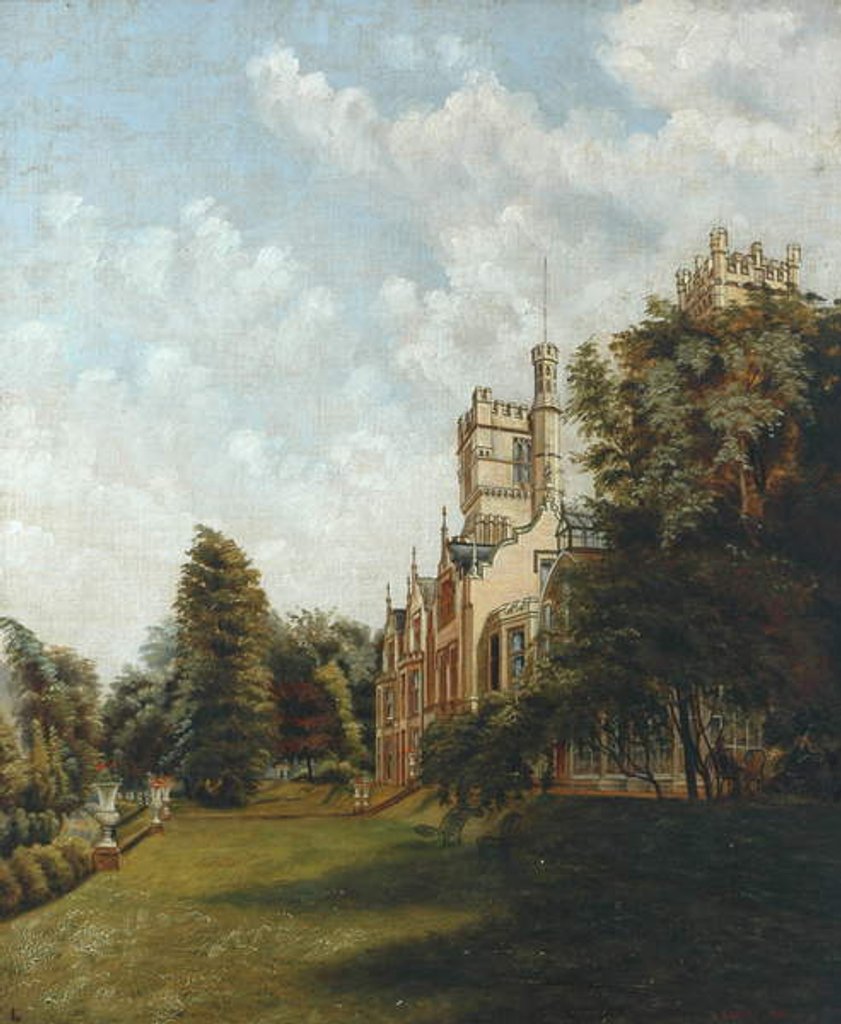 Detail of Cliffe Castle, 1883 by J. Clarke
