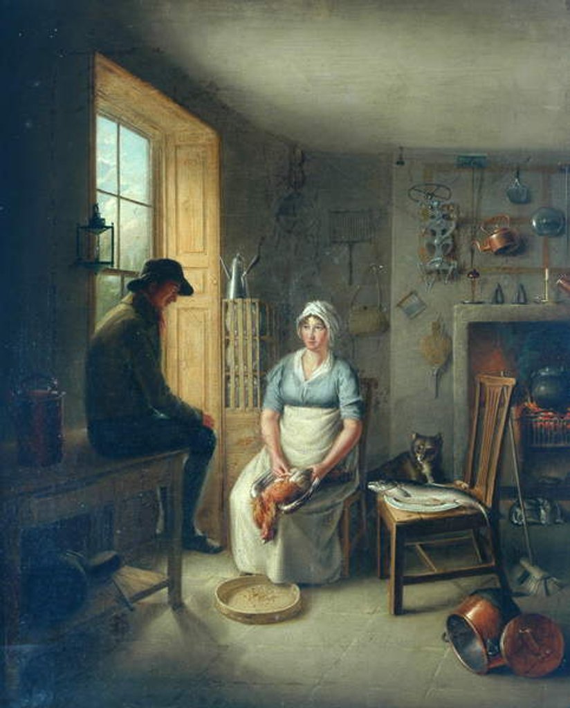 Detail of Gamekeeper and Cook by David (after) Wilkie