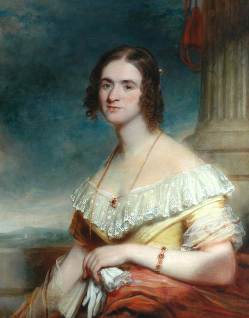 Detail of Portrait of a Lady by Martin Archer Shee