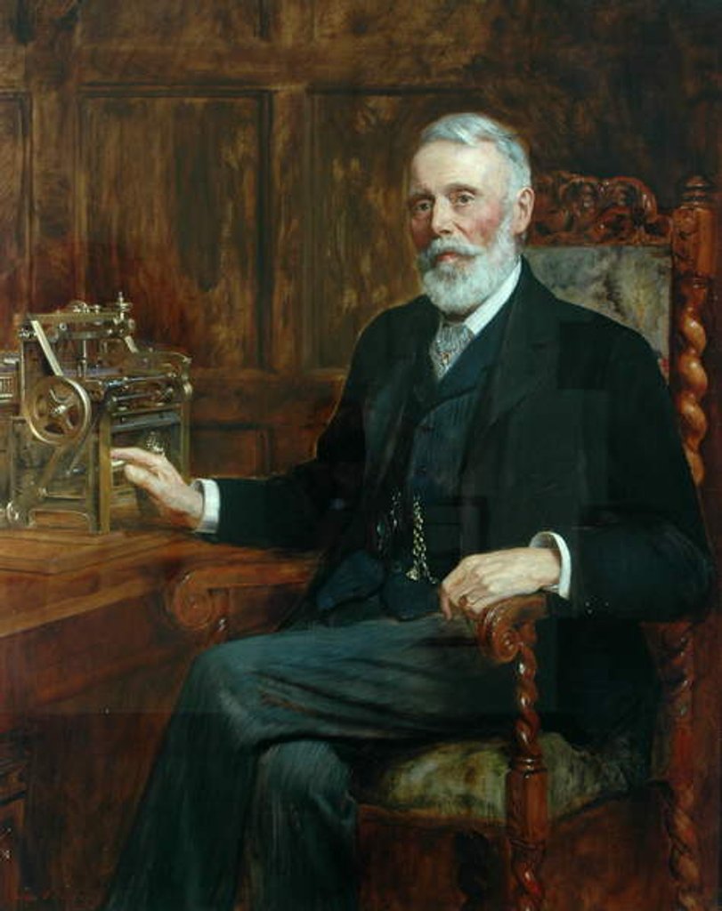 Detail of The Right Honourable Samuel Cunliffe Lister, 1901 by John Collier