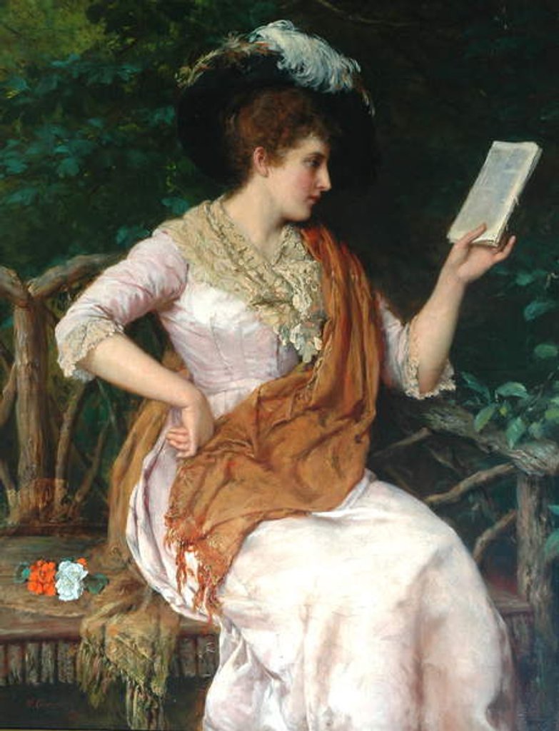 Detail of Portrait of a Lady by William Oliver