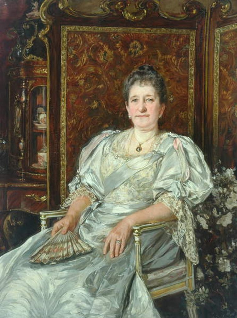 Detail of Mrs Alfred Illingworth by James Charles