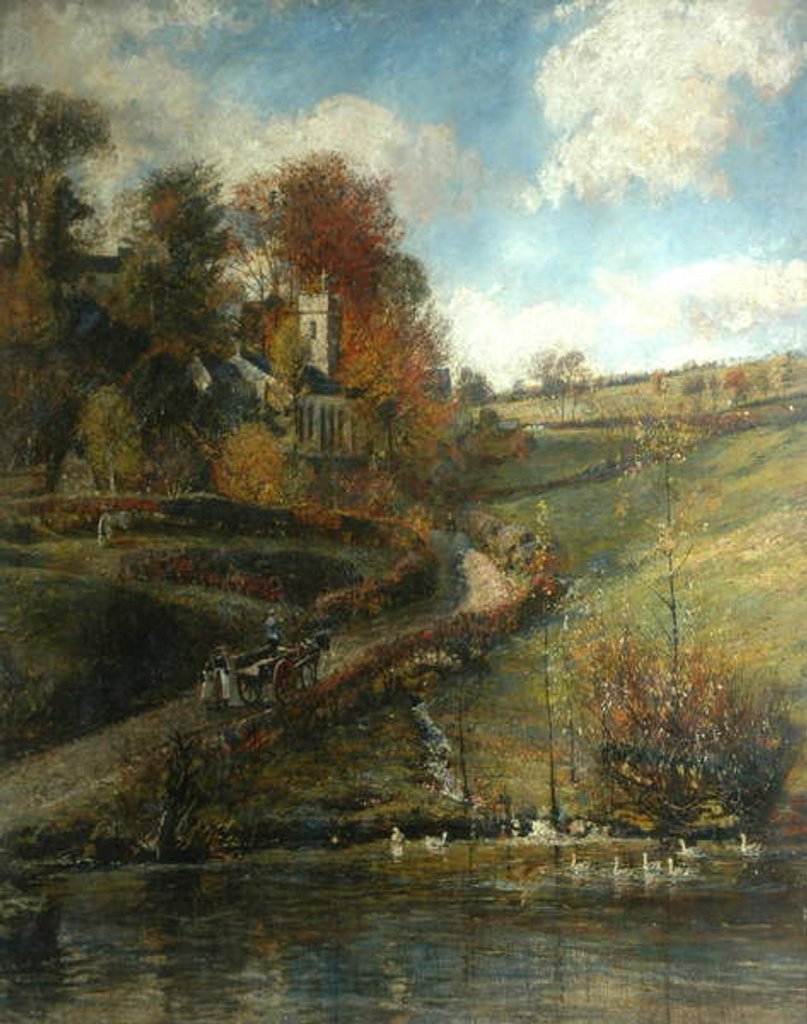 Detail of Lindale Church by John William Buxton Knight