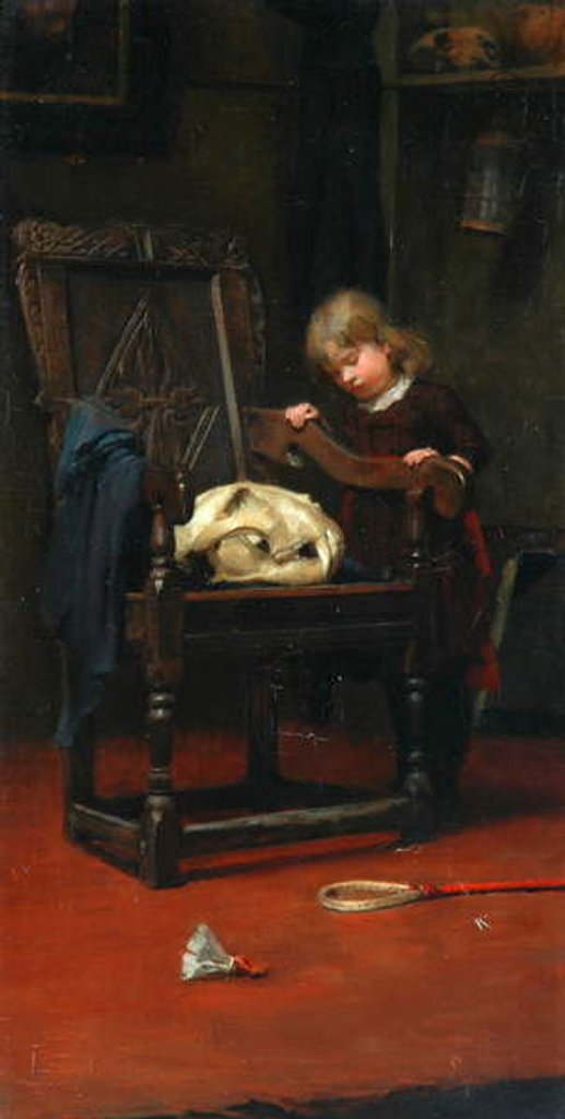 Detail of Curiosity by Ernest Leopold Sichel