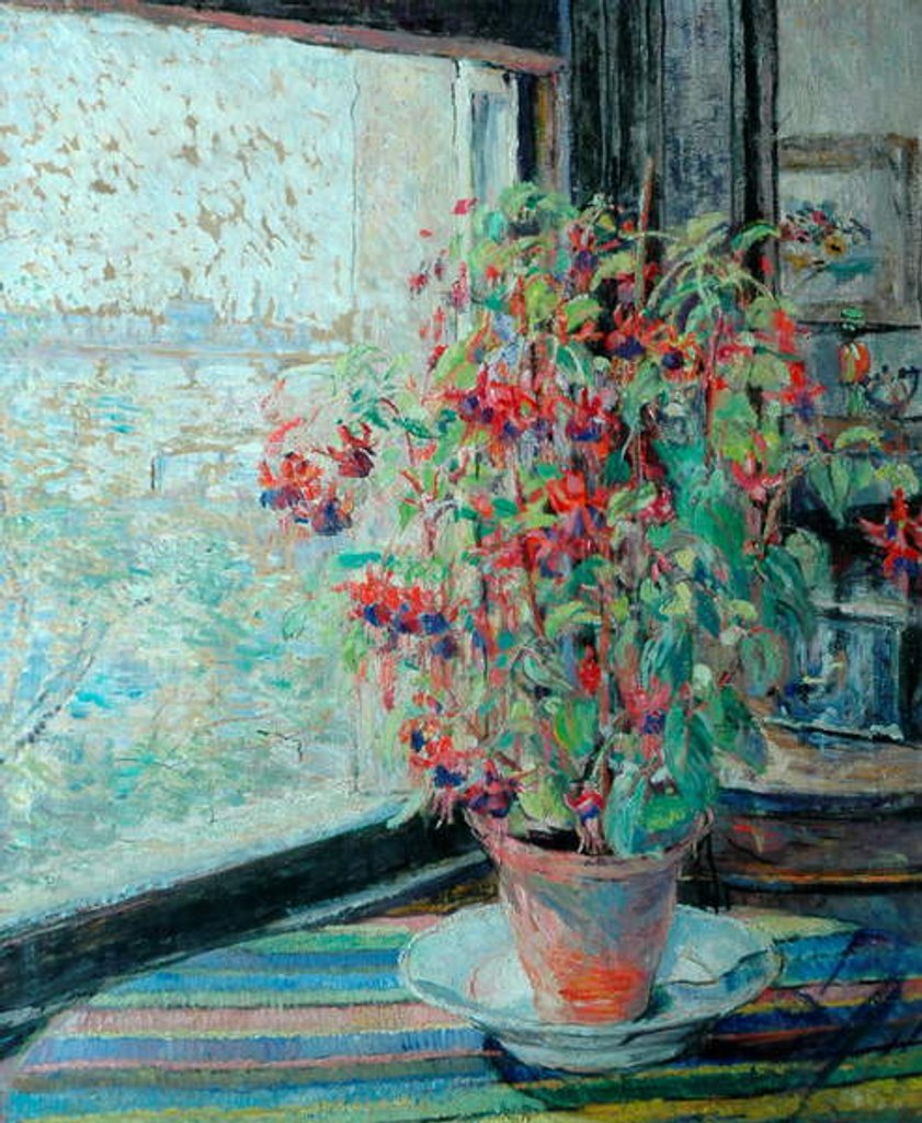 Detail of Fuchsias by Louise Pickard