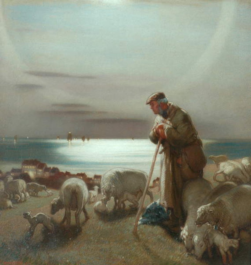 Detail of The Shepherd by William Shackleton