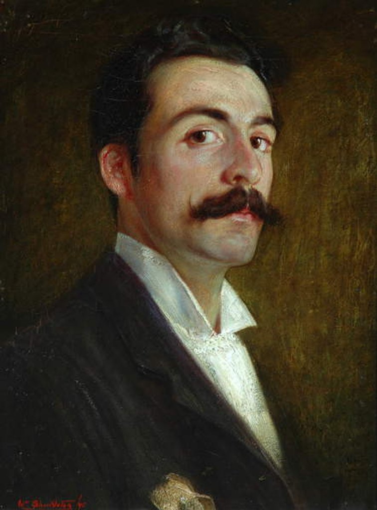 Detail of Self Portrait at the Age of 23 Years, 1895 by William Shackleton